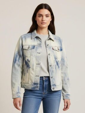 Vintage Levi's Tie-Dye Denim Jacket